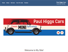 Tablet Screenshot of paulhiggscars.com